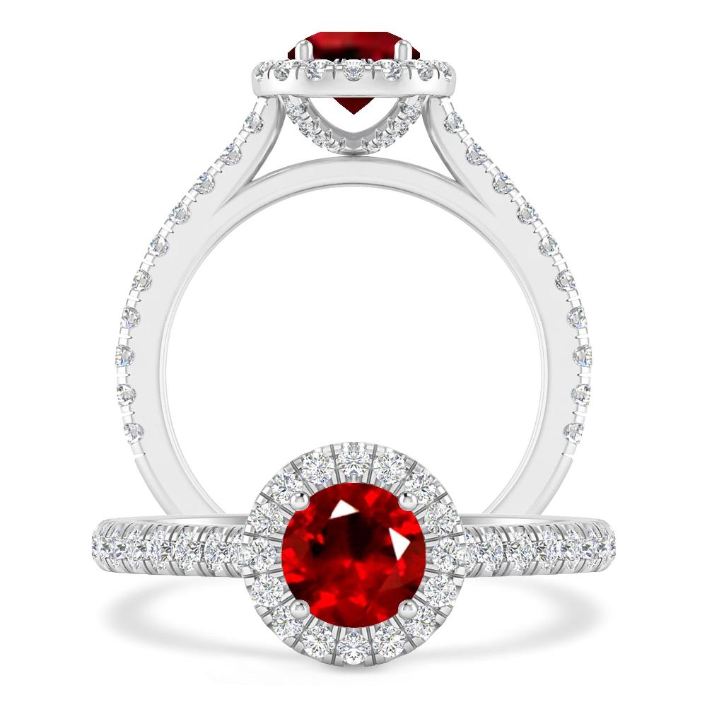 White Gold - Ruby