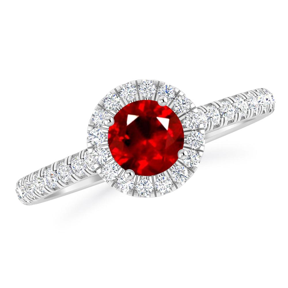 White Gold - Ruby