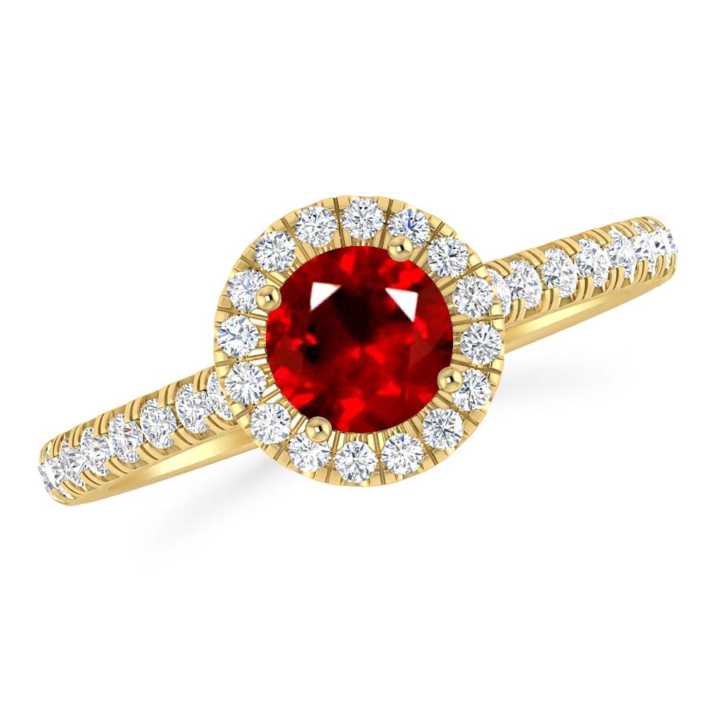 Yellow Gold - Ruby