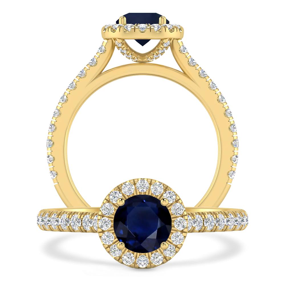 Yellow Gold - Sapphire