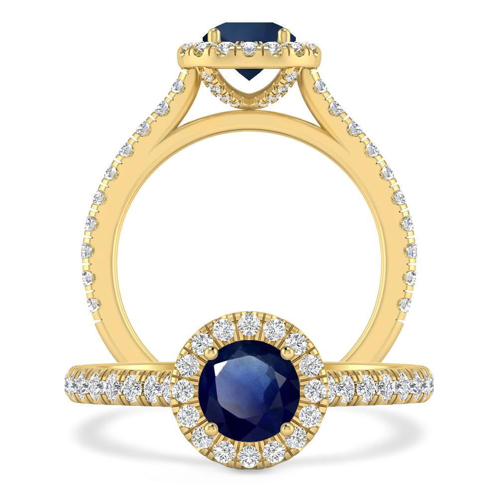 Yellow Gold - Sapphire