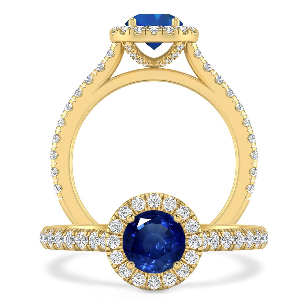 Yellow Gold - Sapphire