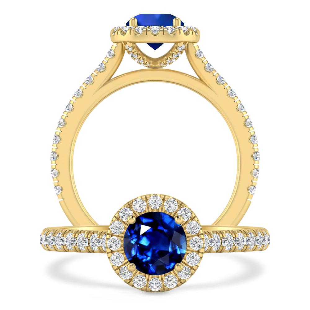 Yellow Gold - Sapphire