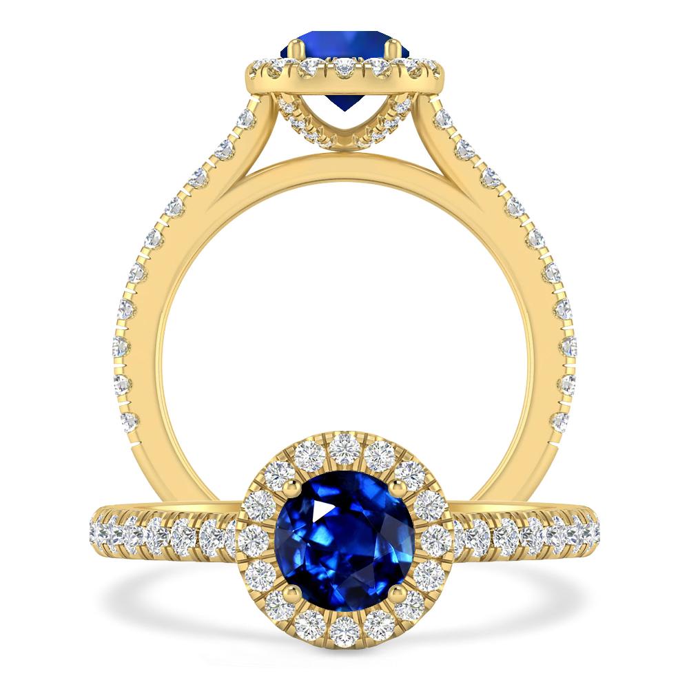 Yellow Gold - Sapphire