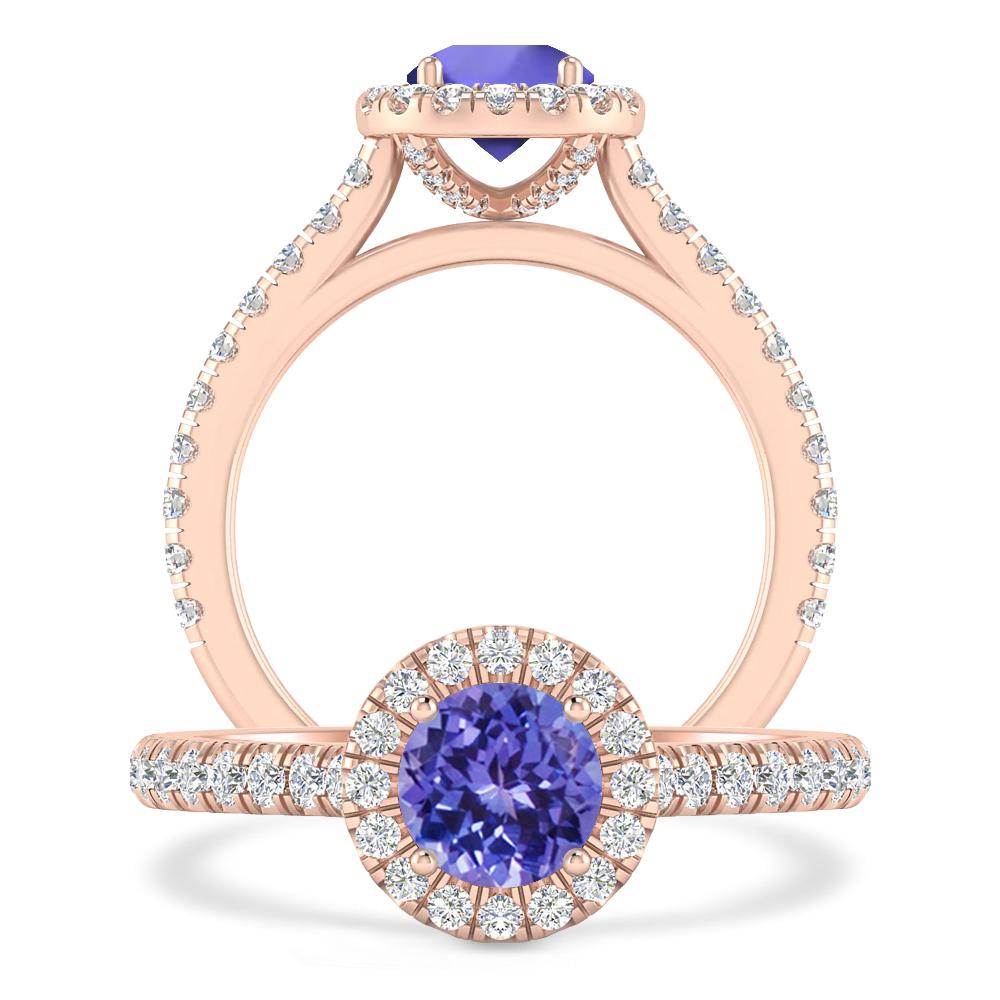 Rose Gold - Tanzanite