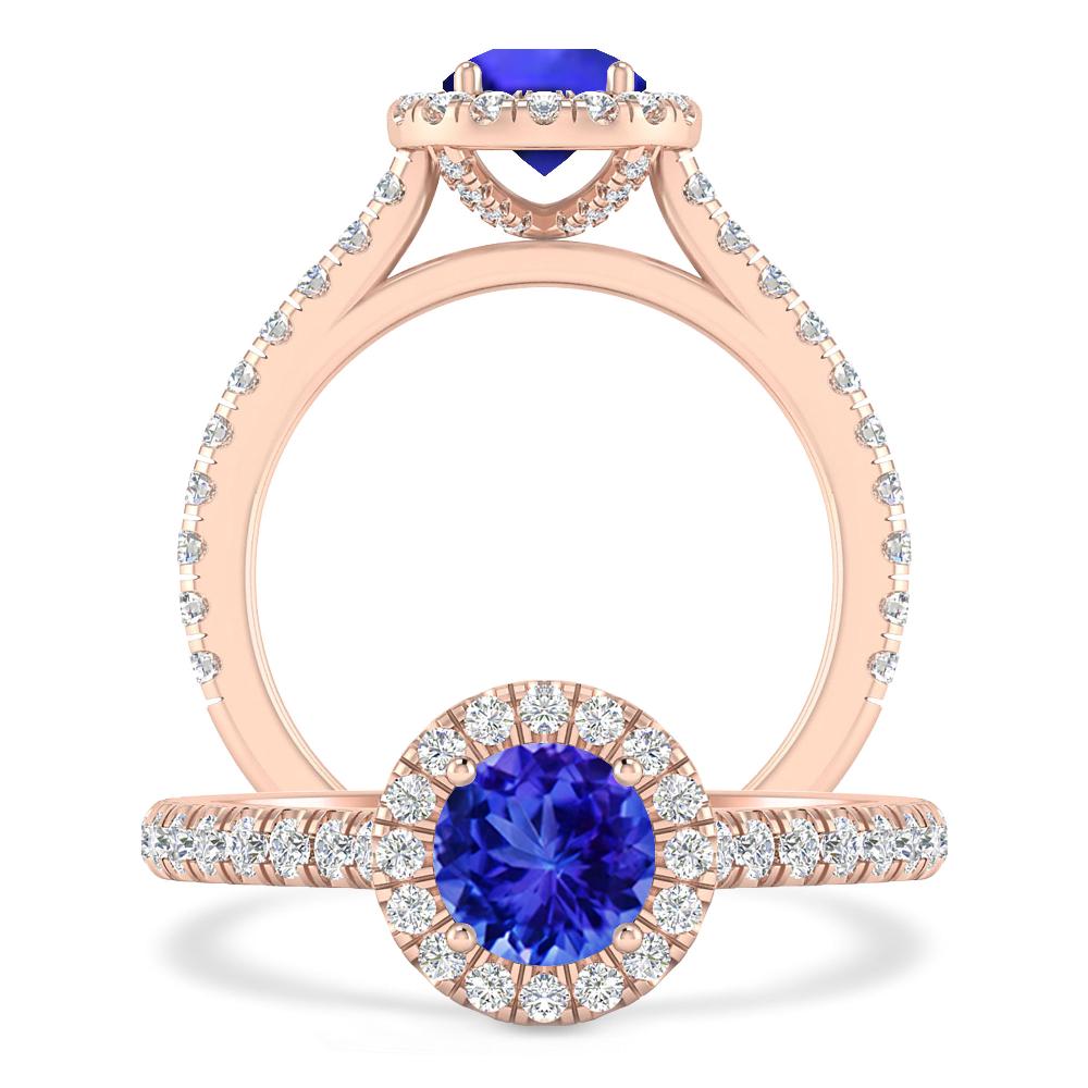 Rose Gold - Tanzanite