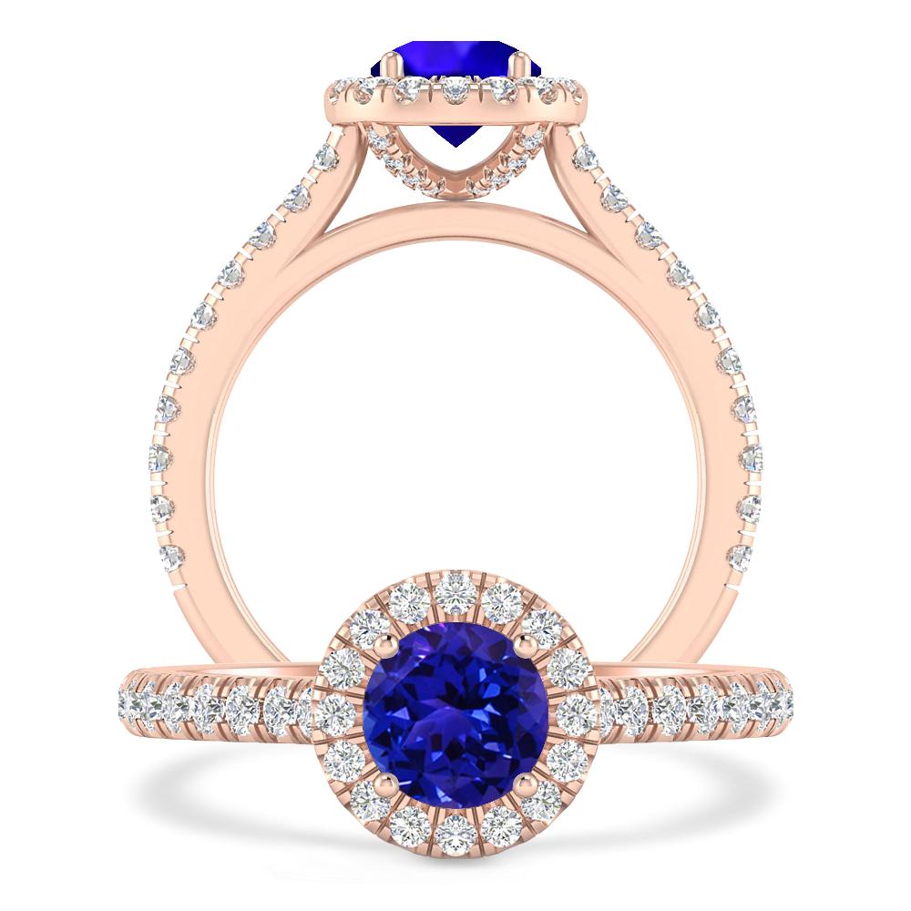 Rose Gold - Tanzanite