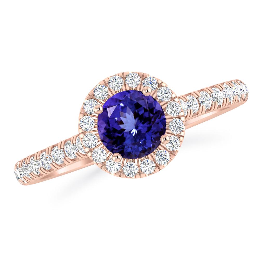 Rose Gold - Tanzanite