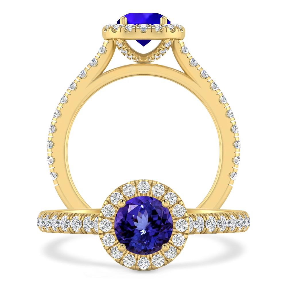 Yellow Gold - Tanzanite