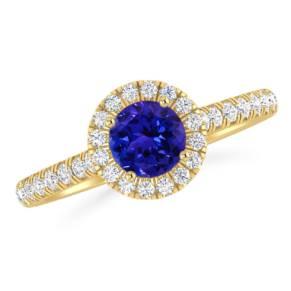 Yellow Gold - Tanzanite