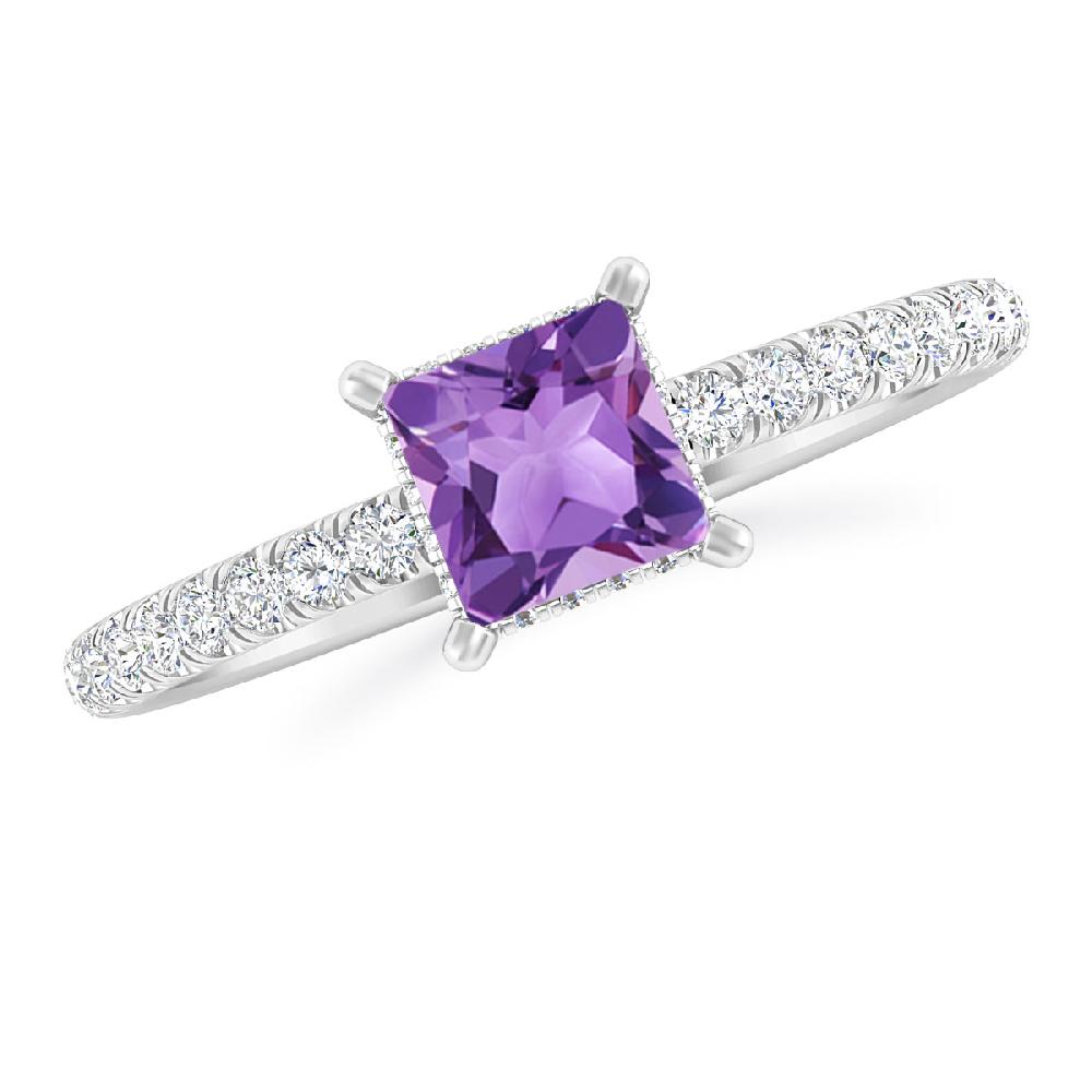 White Gold - Amethyst