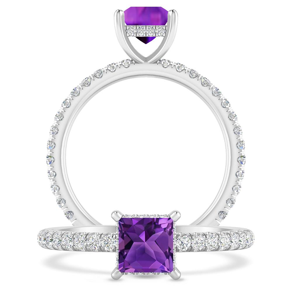 White Gold - Amethyst