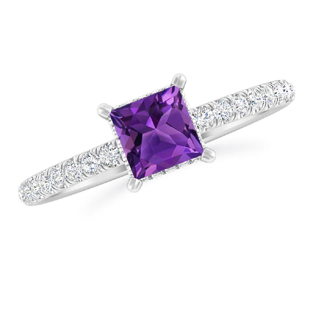 White Gold - Amethyst