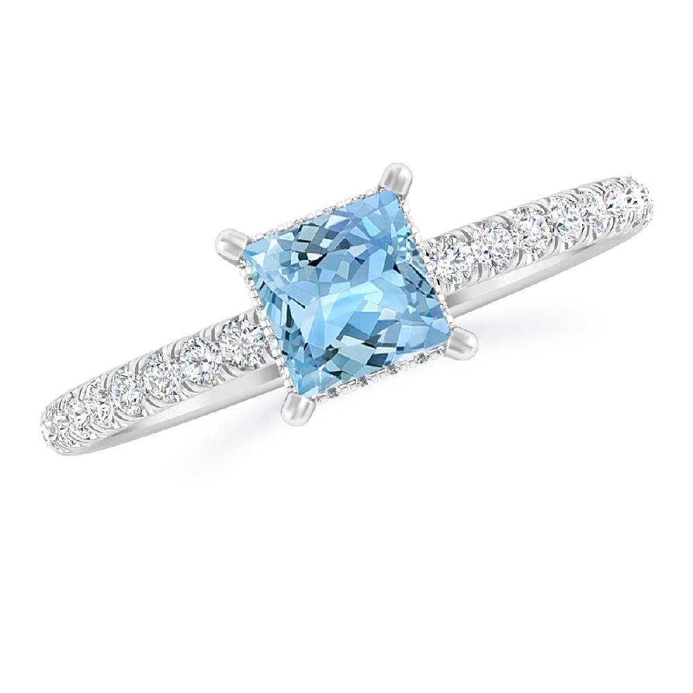 White Gold - Aquamarine