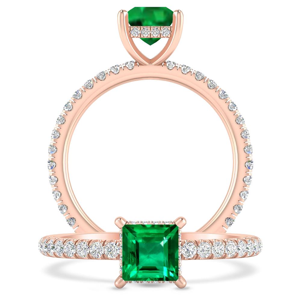 Rose Gold - Emerald