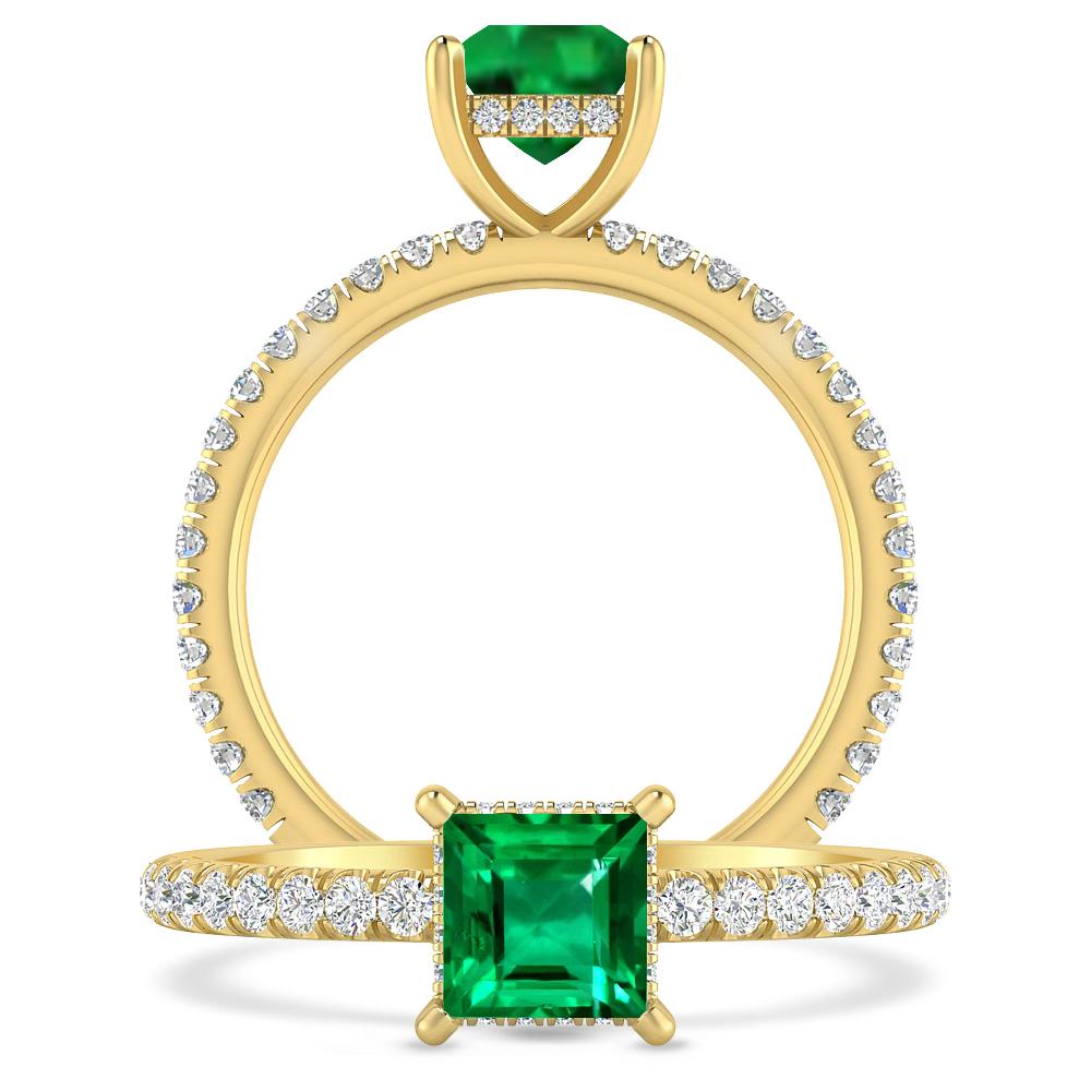 Yellow Gold - Emerald