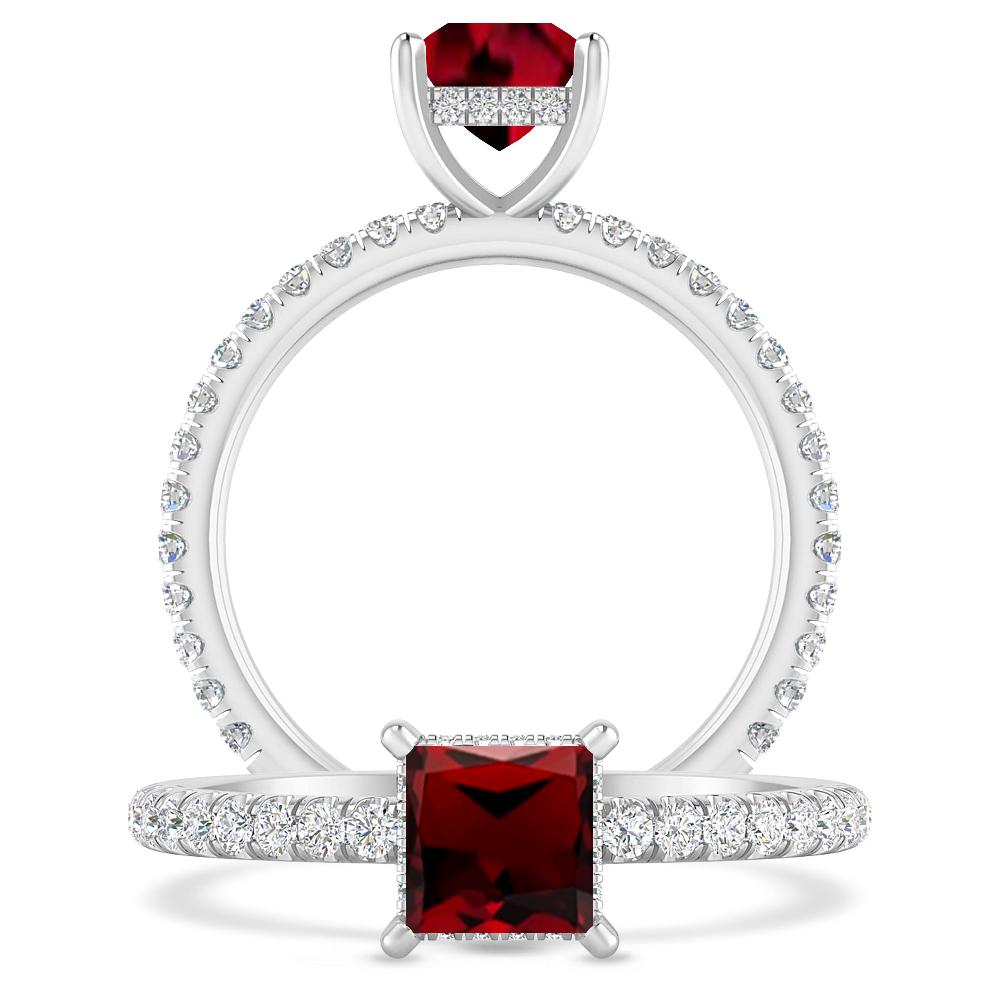 White Gold - Garnet