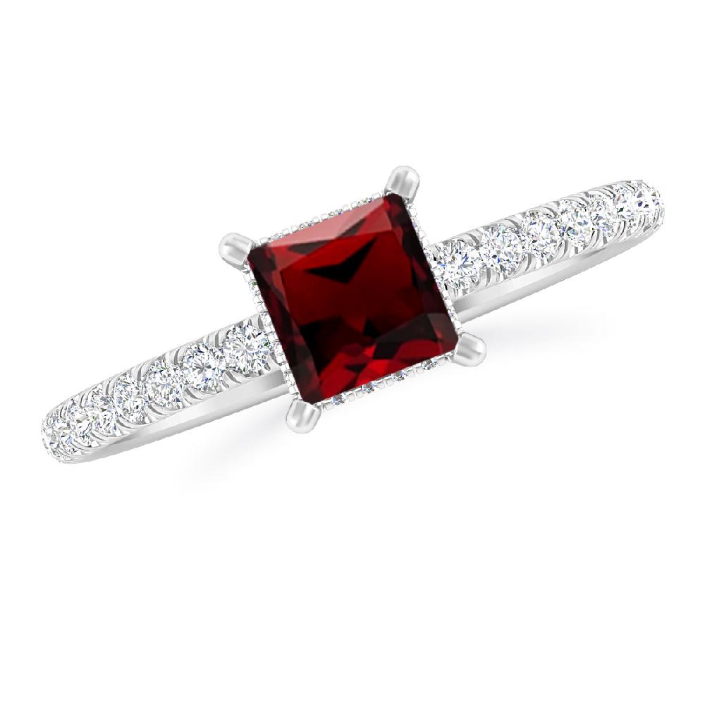 White Gold - Garnet