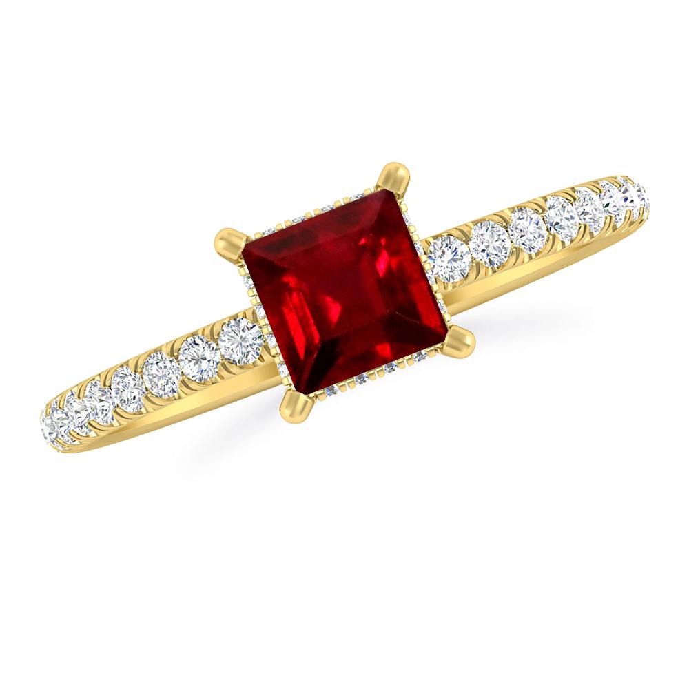 Yellow Gold - Ruby