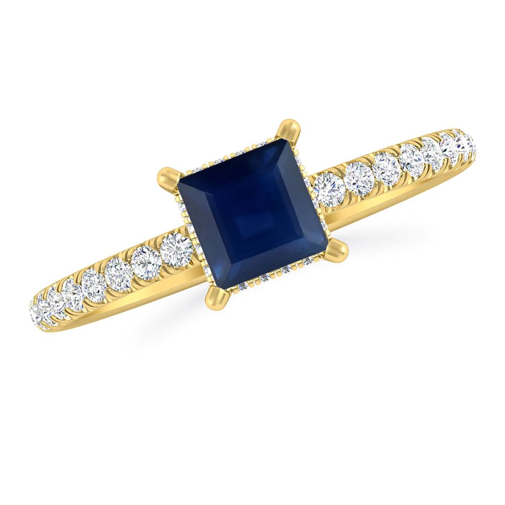 Yellow Gold - Sapphire