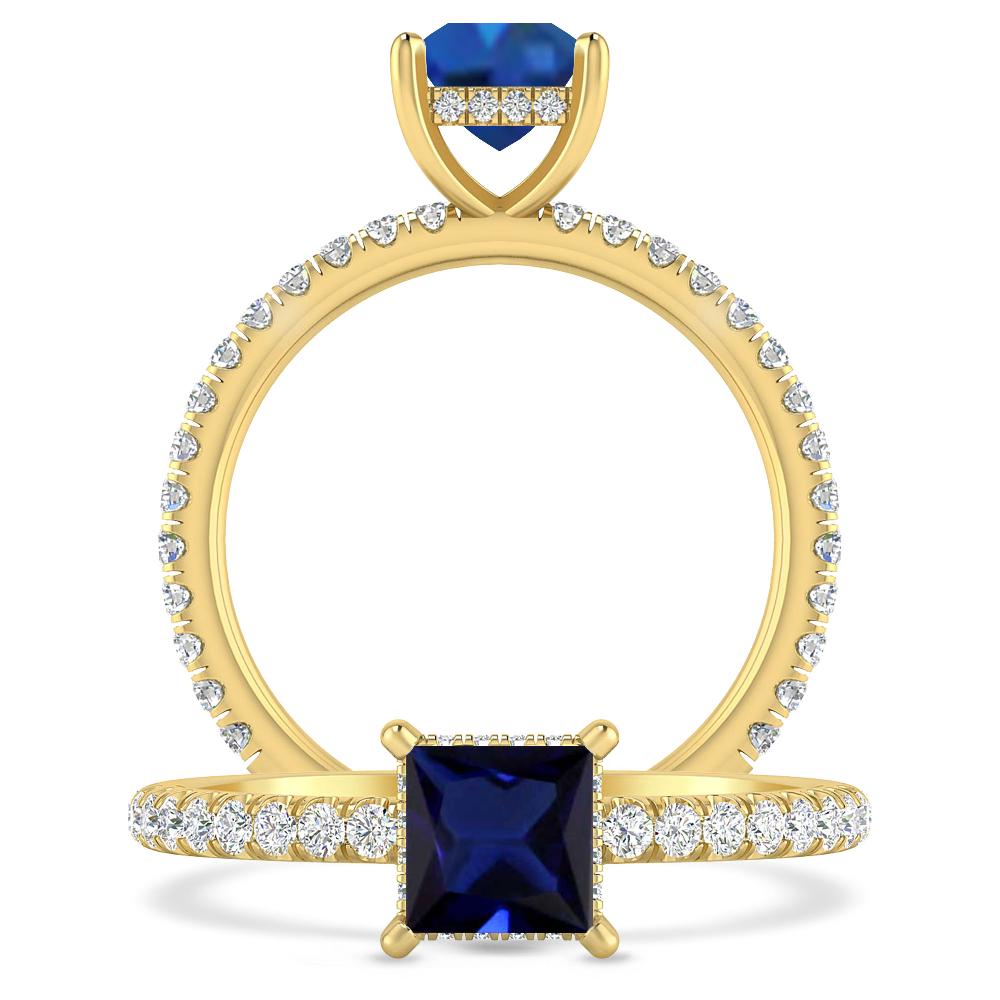 Yellow Gold - Sapphire