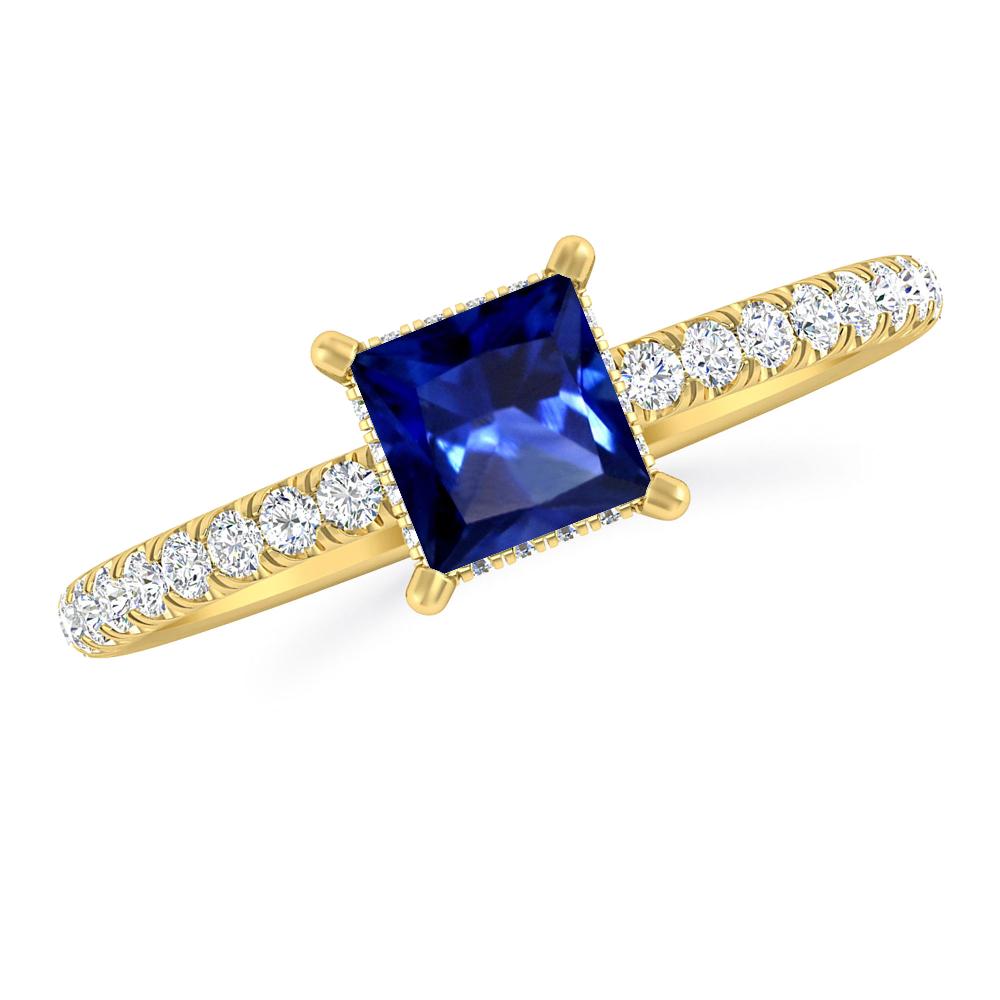 Yellow Gold - Sapphire