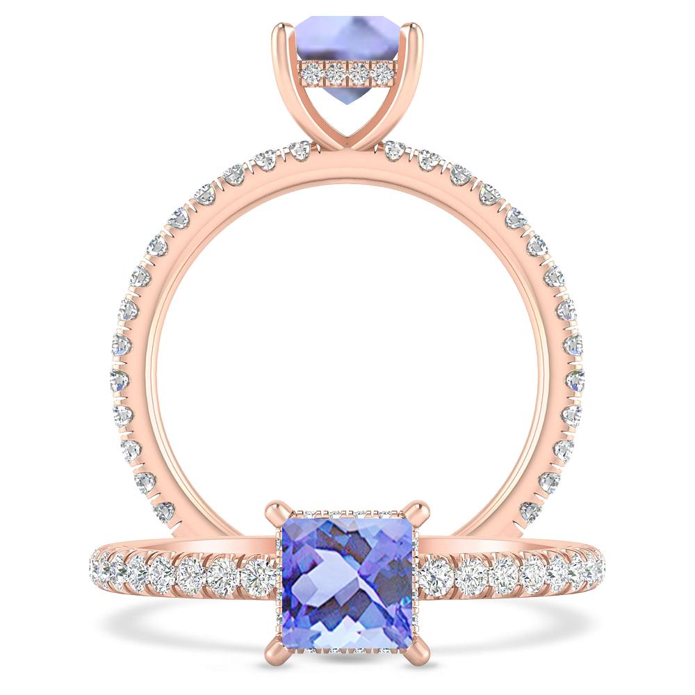 Rose Gold - Tanzanite