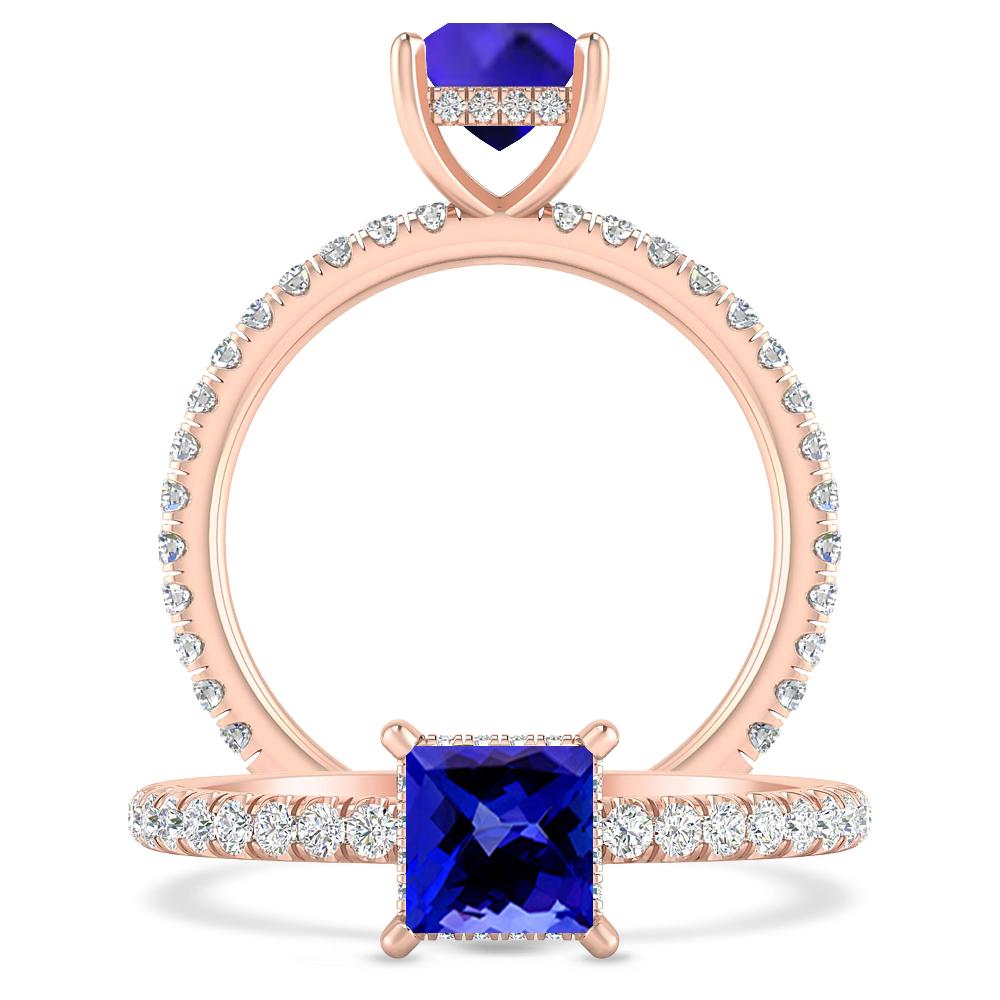 Rose Gold - Tanzanite