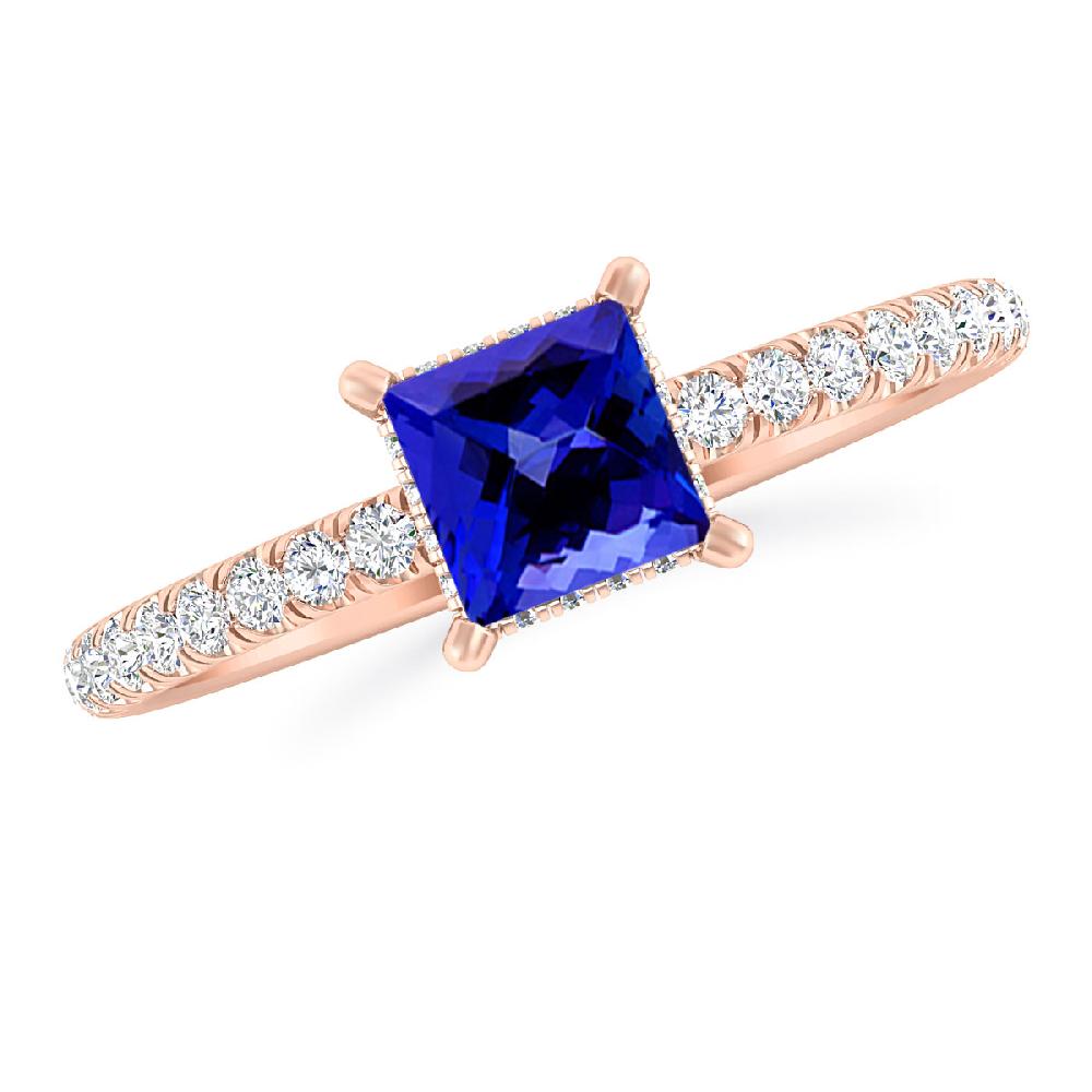 Rose Gold - Tanzanite