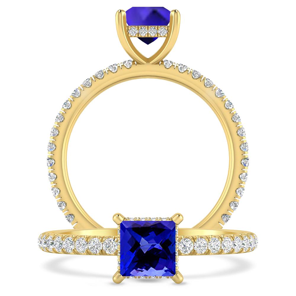 Yellow Gold - Tanzanite