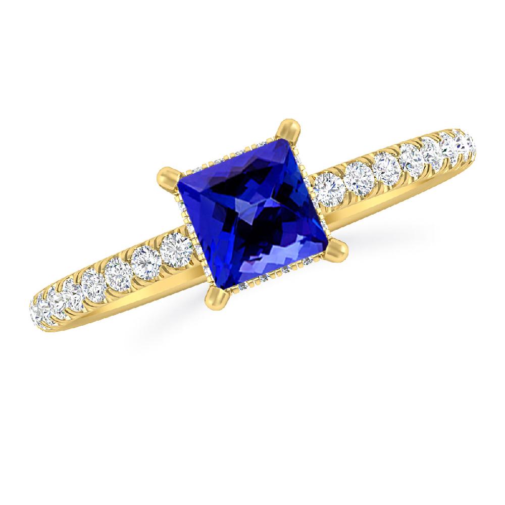 Yellow Gold - Tanzanite