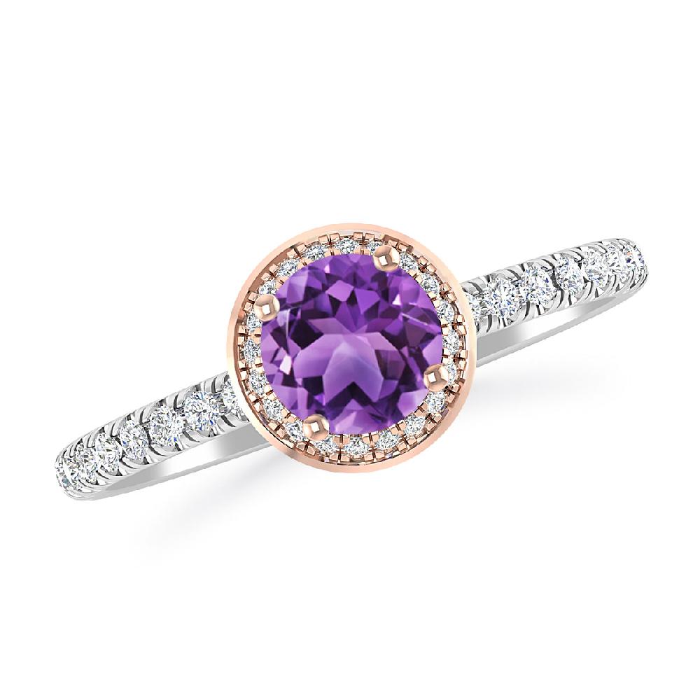 White Gold - Amethyst