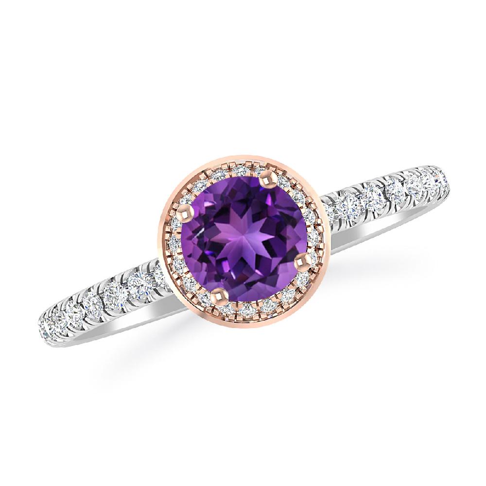 White Gold - Amethyst