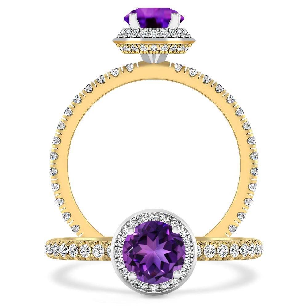 Yellow Gold - Amethyst