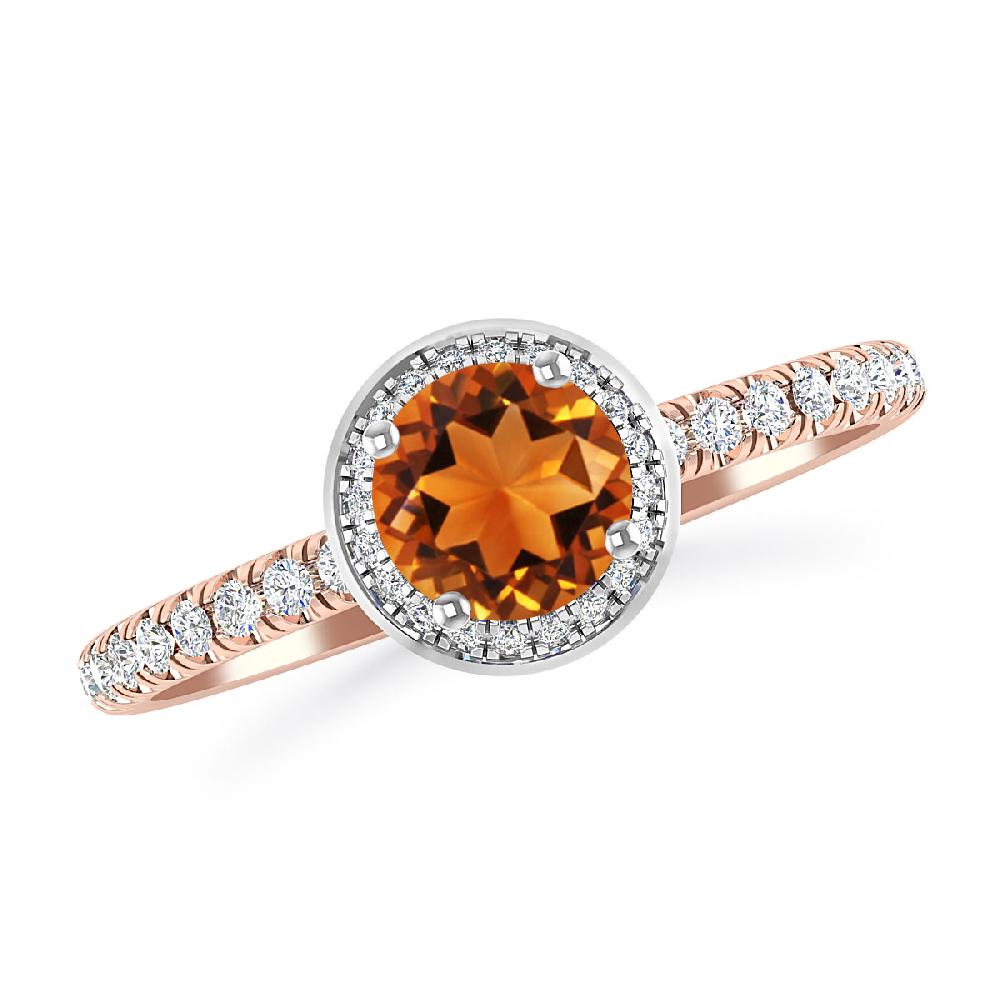 Rose Gold - Citrine