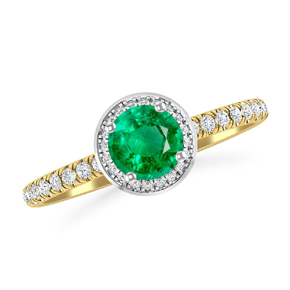 Yellow Gold - Emerald