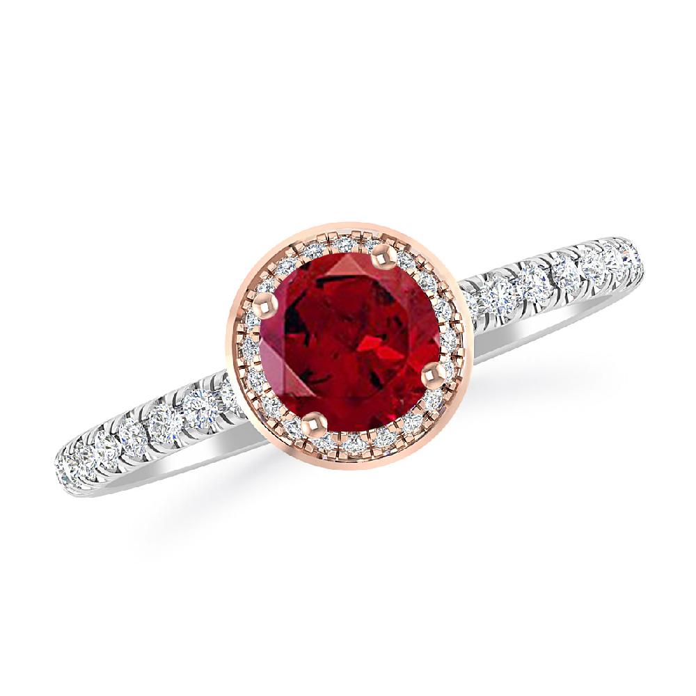 White Gold - Garnet