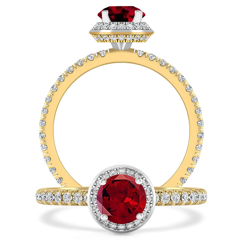 Yellow Gold - Garnet