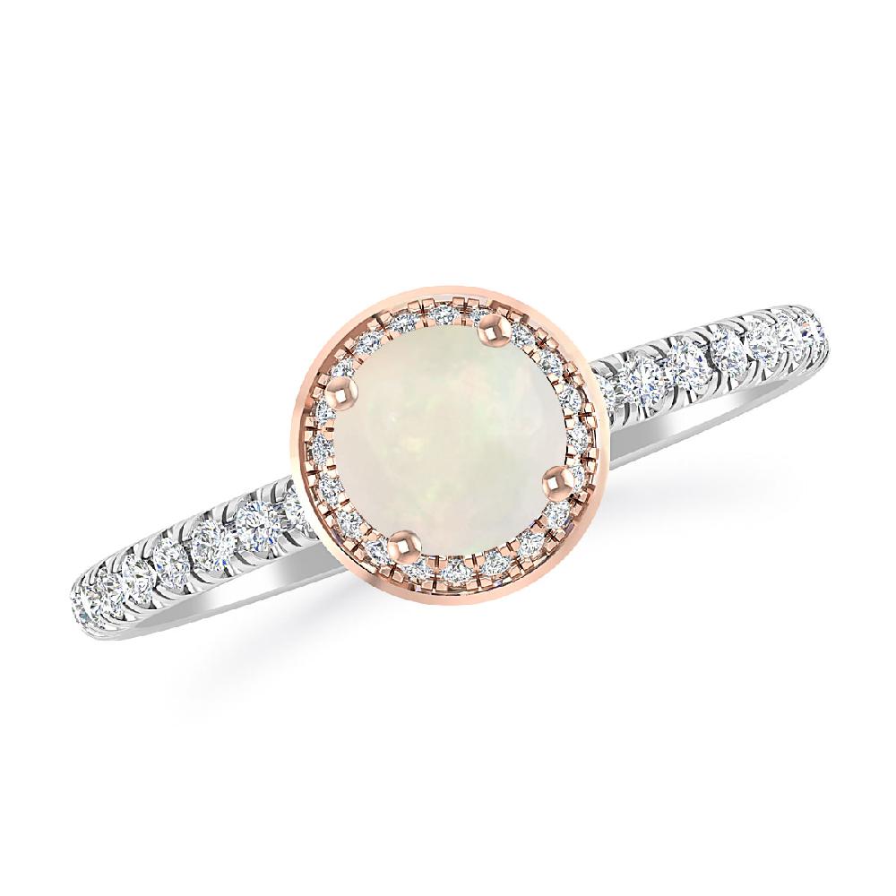 White Gold - Opal