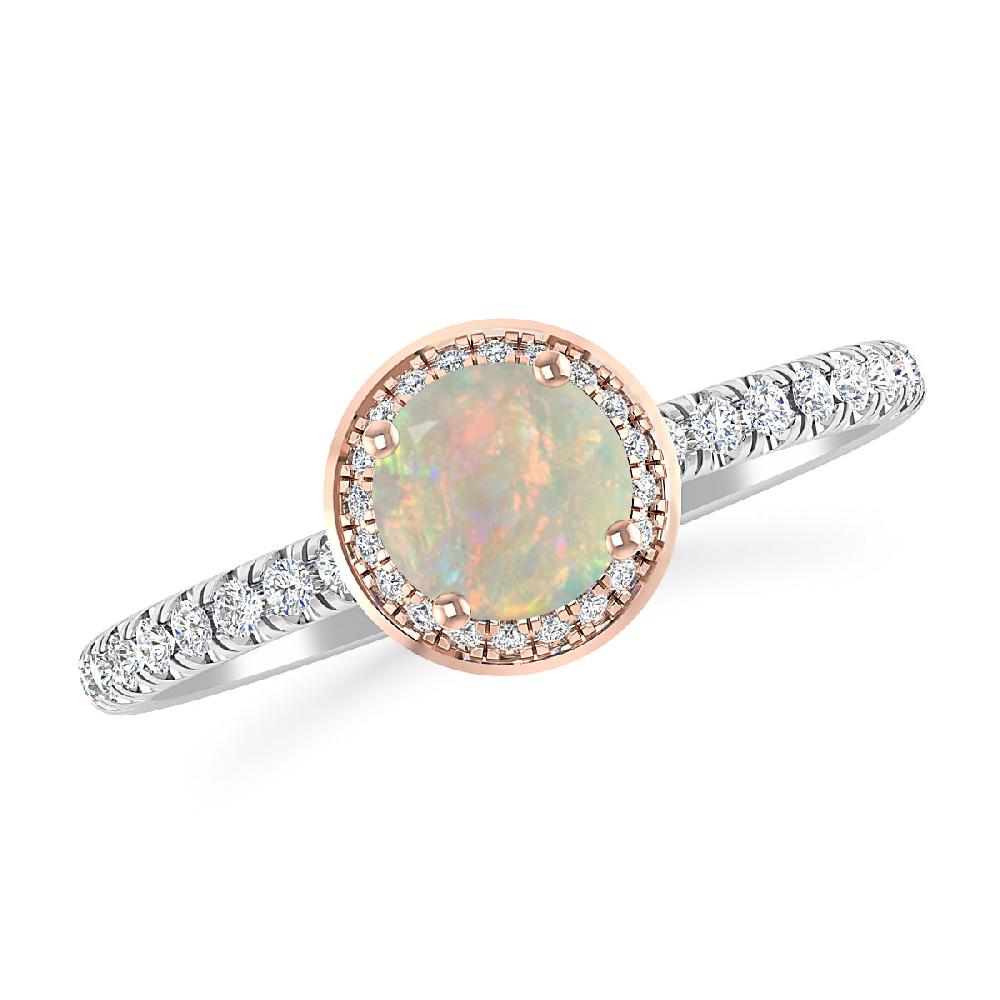 White Gold - Opal