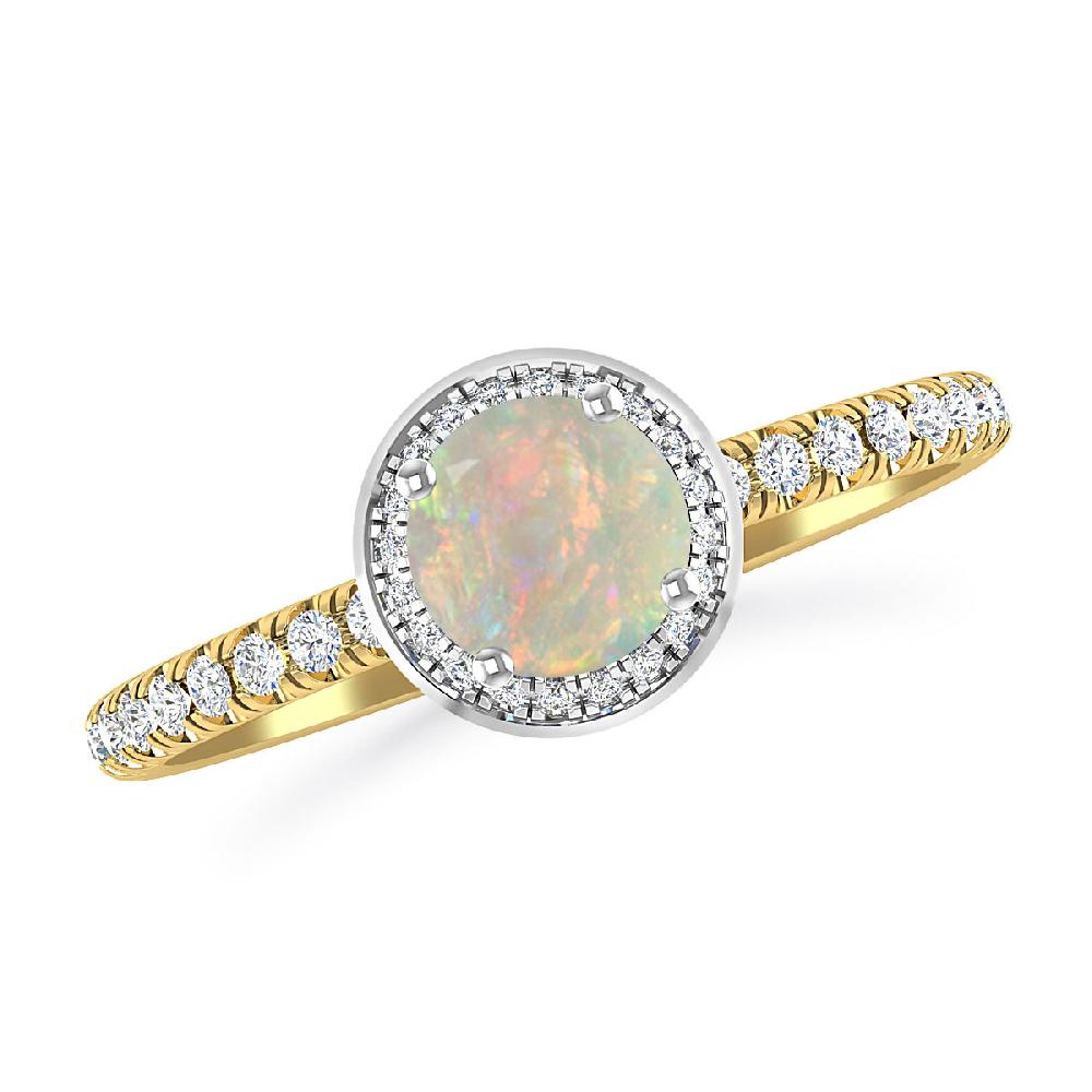 Yellow Gold - Opal