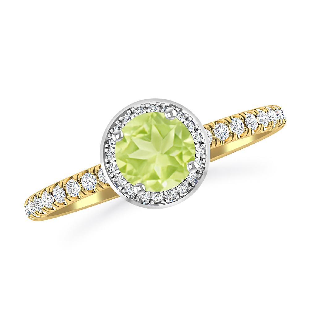 Yellow Gold - Peridot