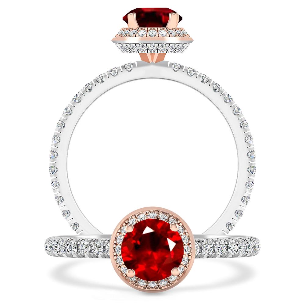 White Gold - Ruby