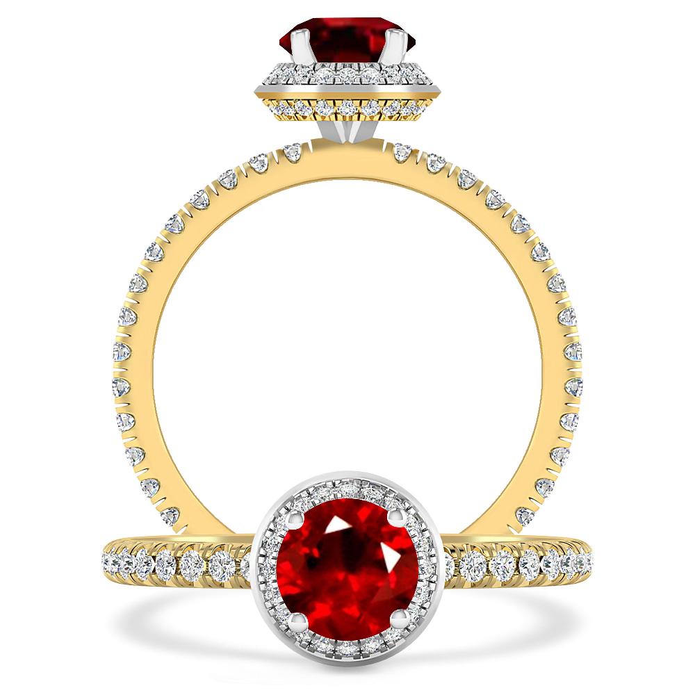 Yellow Gold - Ruby