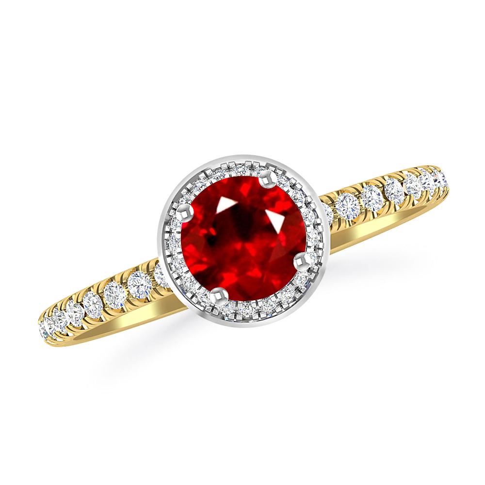 Yellow Gold - Ruby