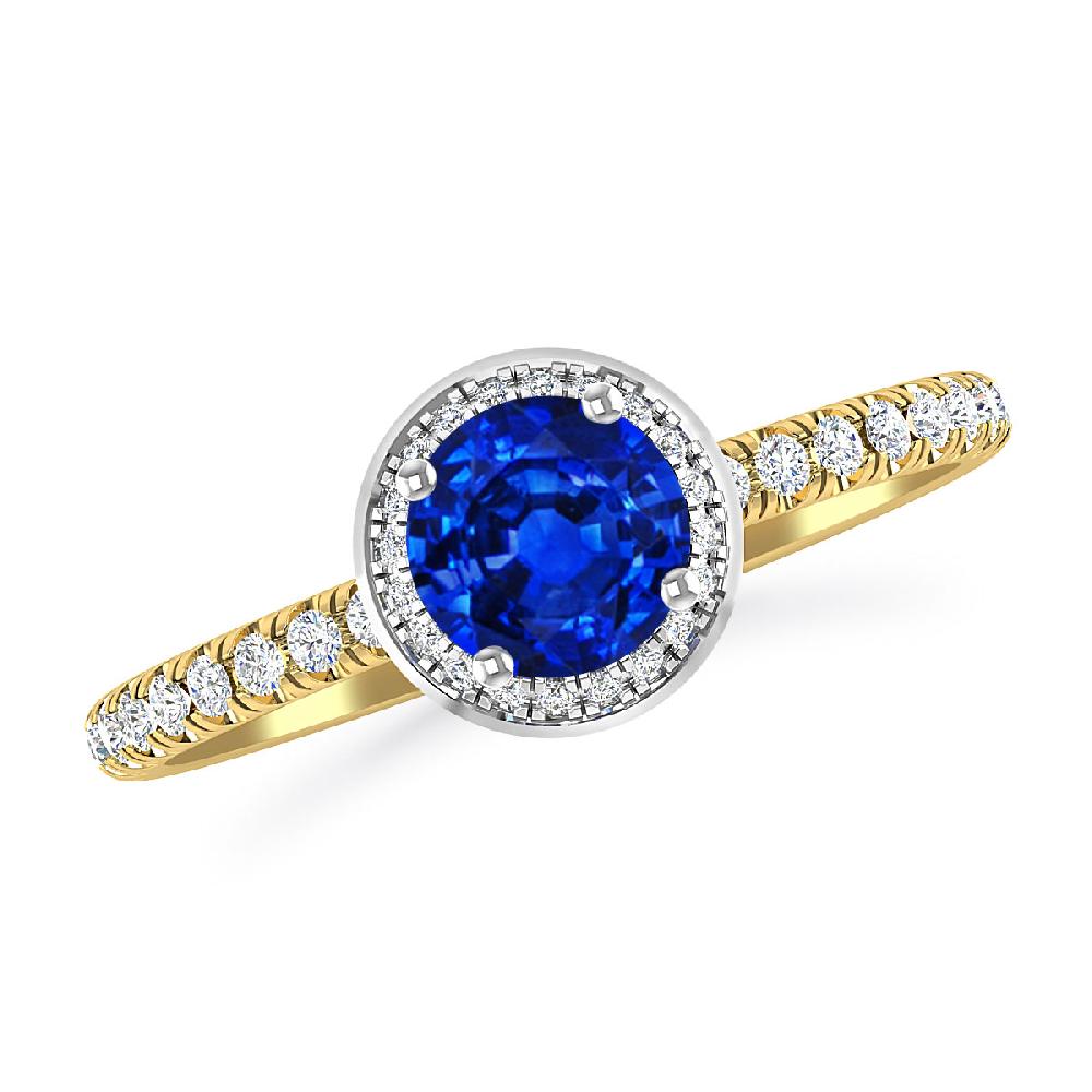 Yellow Gold - Sapphire