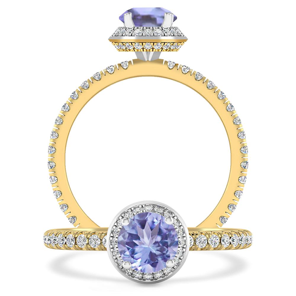 Yellow Gold - Tanzanite