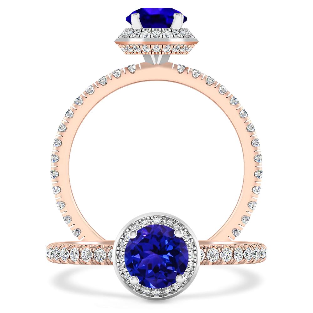 Rose Gold - Tanzanite