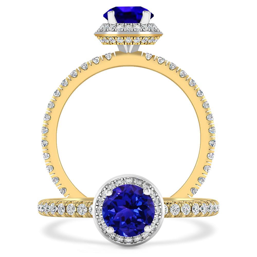 Yellow Gold - Tanzanite