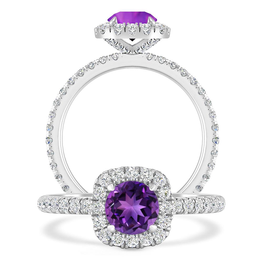 White Gold - Amethyst